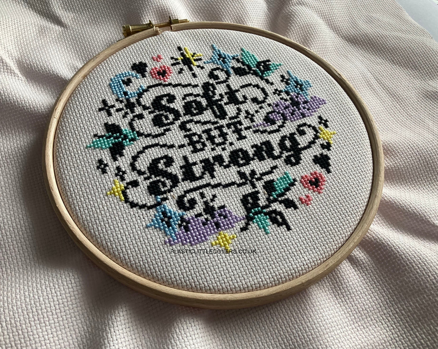 Cross Stitch Kit - Soft But Strong