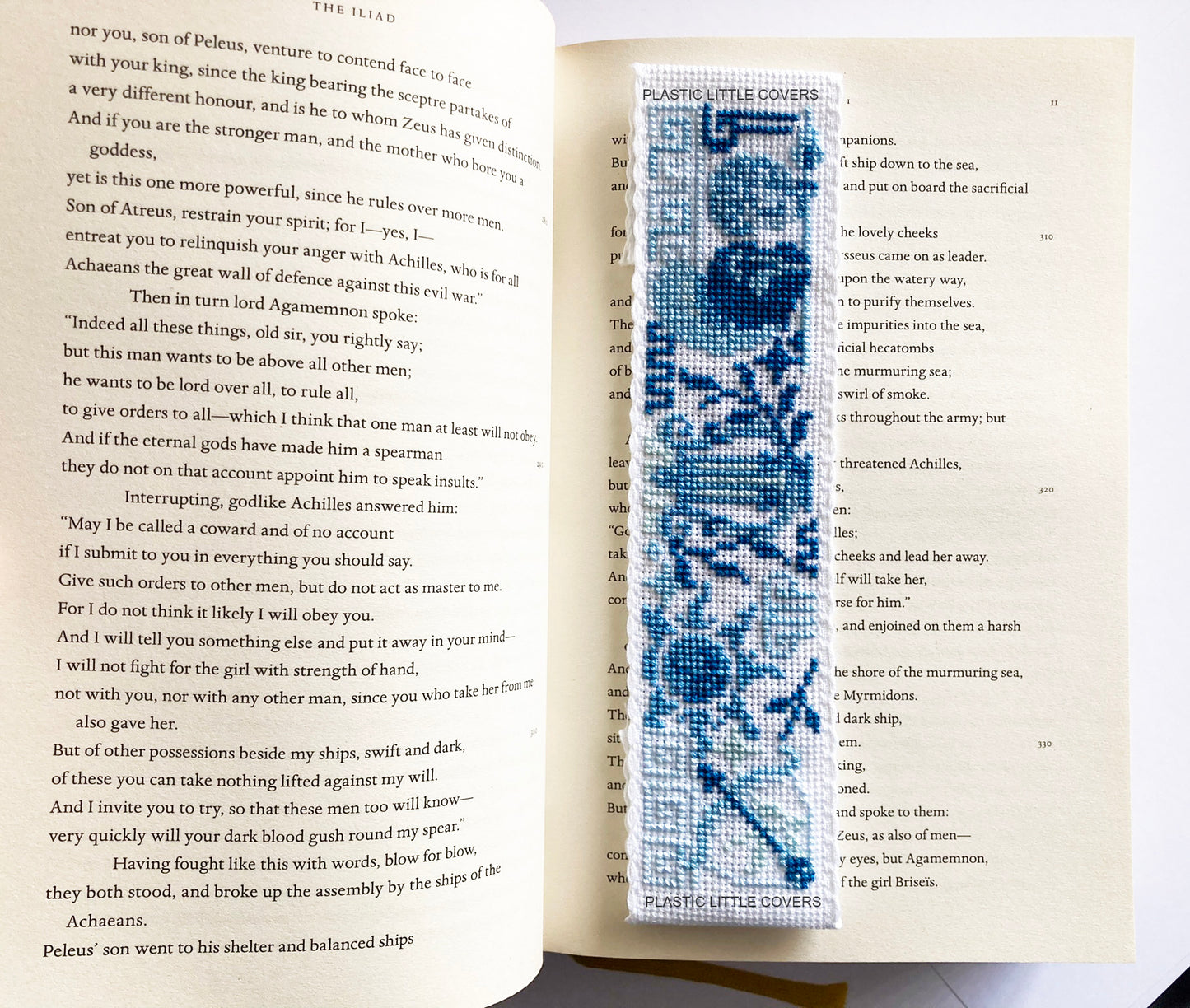 Cross Stitch Bookmark Kit - Achilles and Patroclus