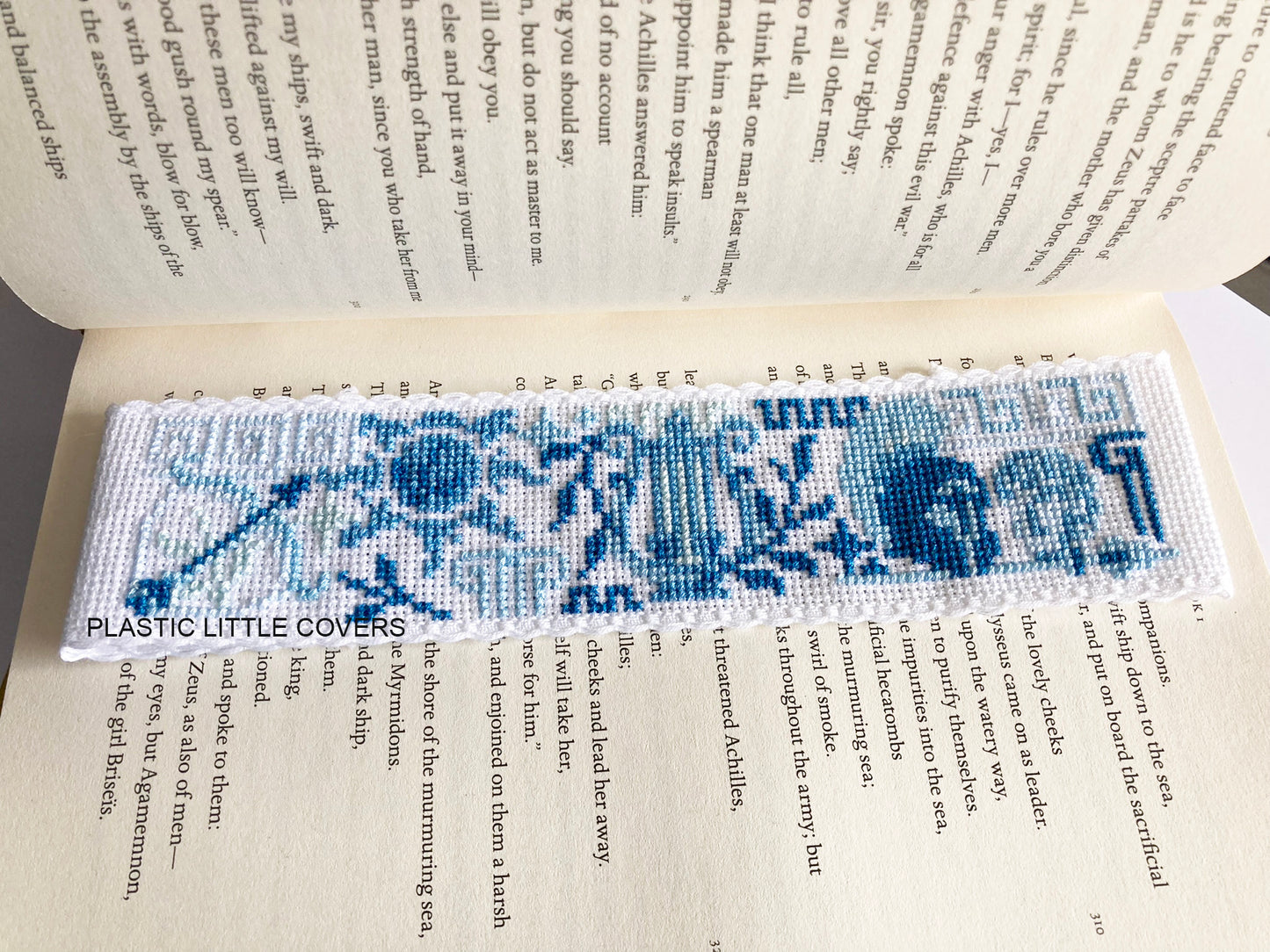 Cross Stitch Bookmark Kit - Achilles and Patroclus
