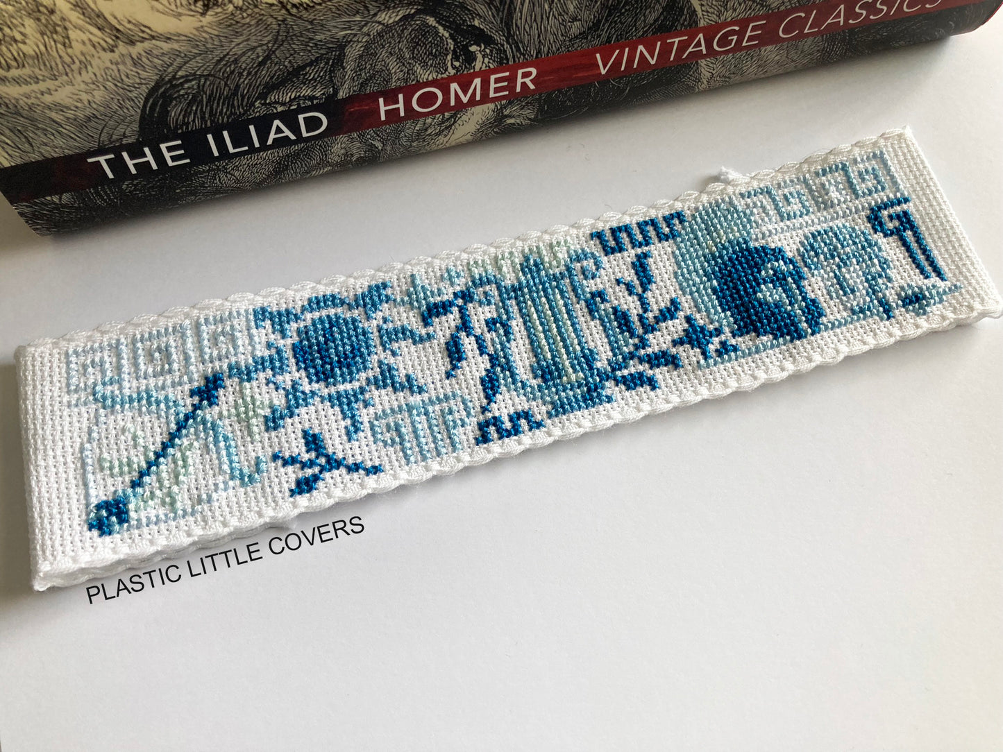 Cross Stitch Bookmark Kit - Achilles and Patroclus