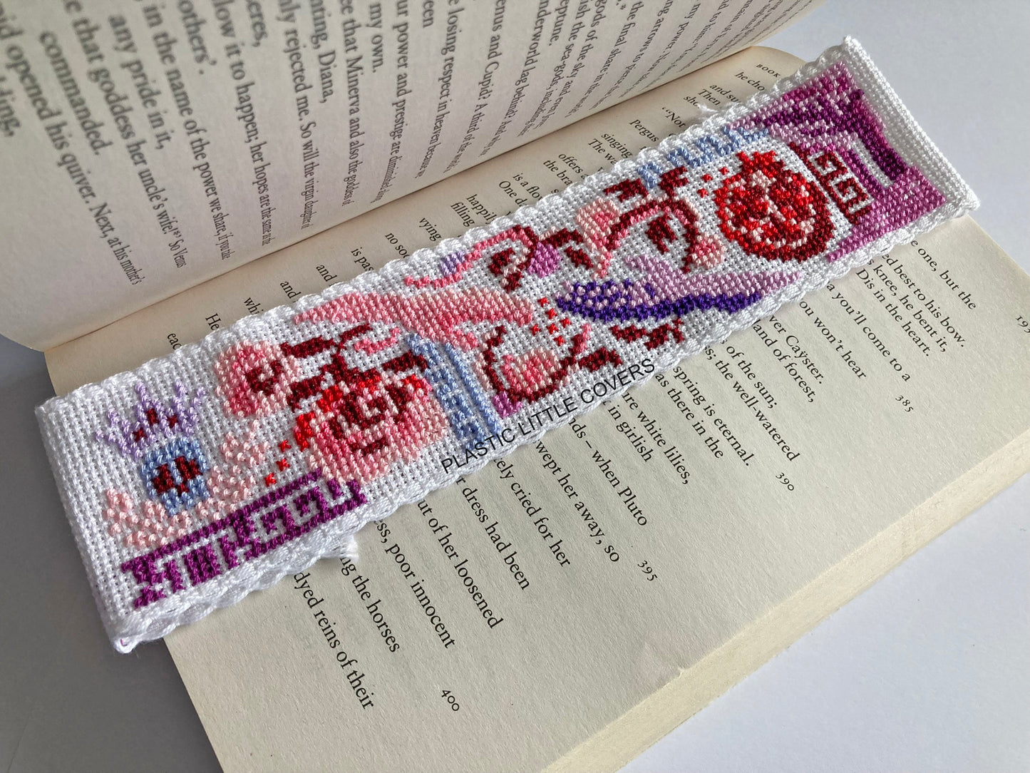 Hades and Persephone - Bookmark Cross Stitch Pattern PDF.