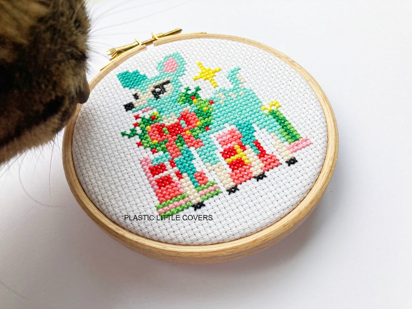 Festive Deer - Cross Stitch Pattern PDF.