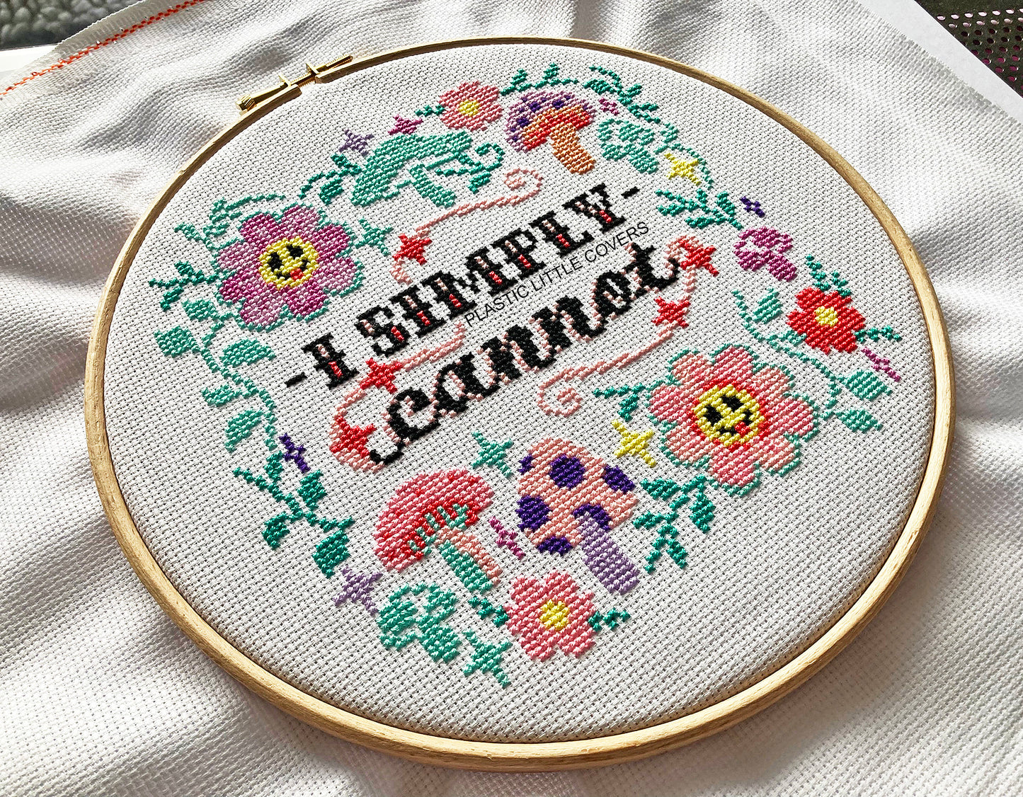 I Simply Cannot - Cross Stitch Pattern PDF.
