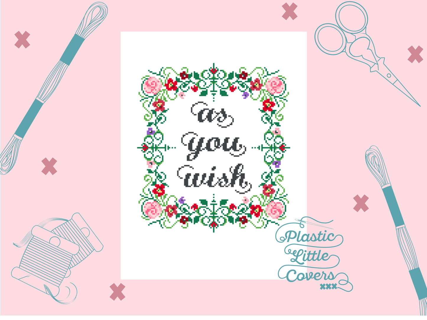 As You Wish - Cross Stitch Pattern PDF.