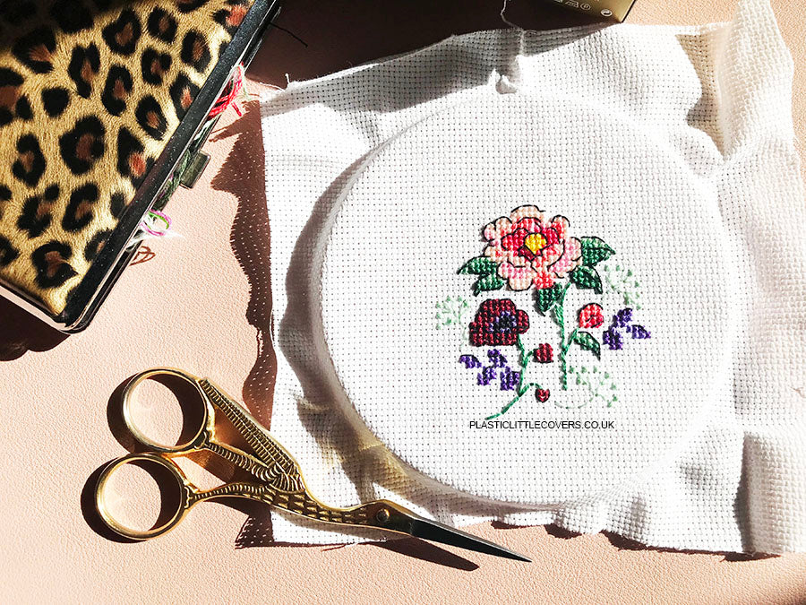 Free Cross Stitch Pattern - Peony Posy