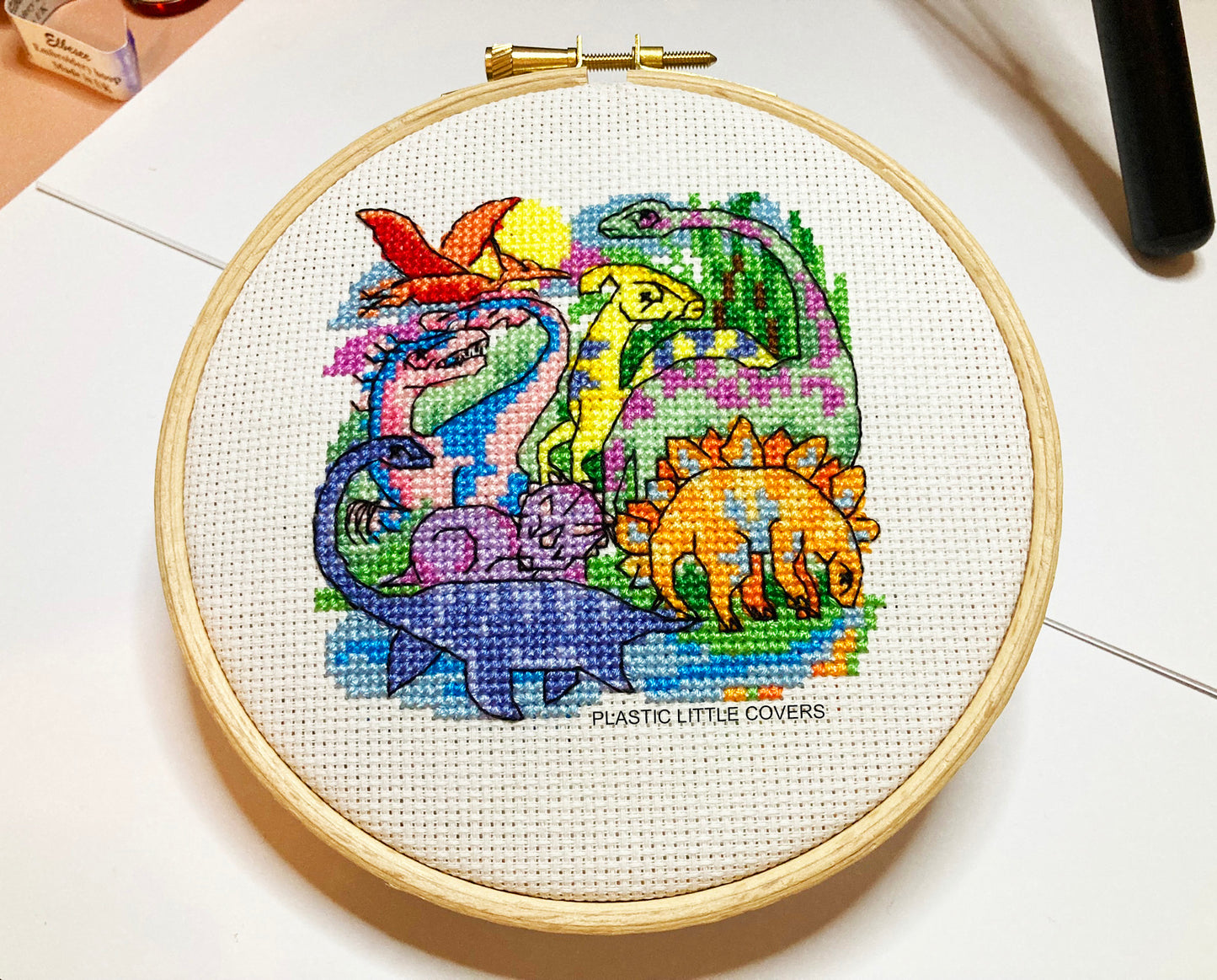 Dinosaur Troupe - Cross Stitch Pattern PDF.