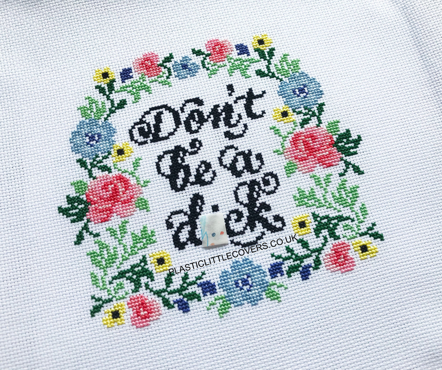 SECONDS SALE Cross Stitch Kit - Don't Be a Dick.