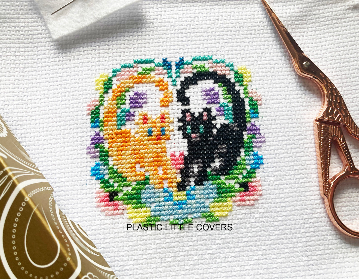 Cross Stitch Kit - Love Cats