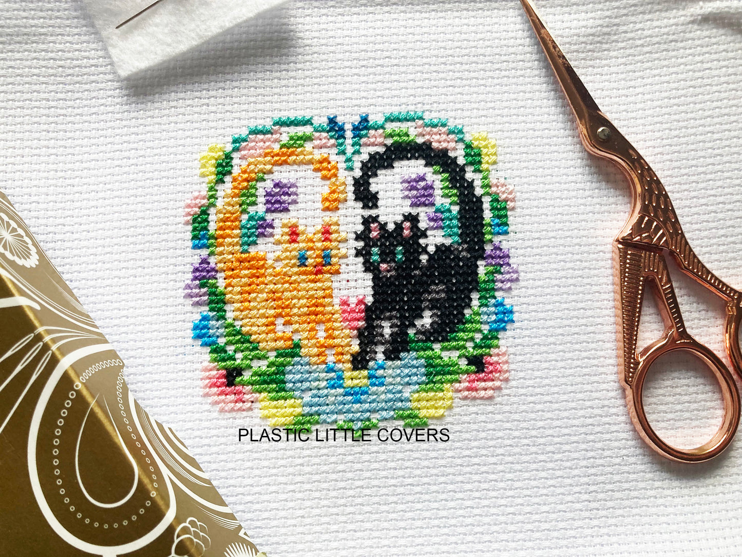 Cross Stitch Kit - Love Cats