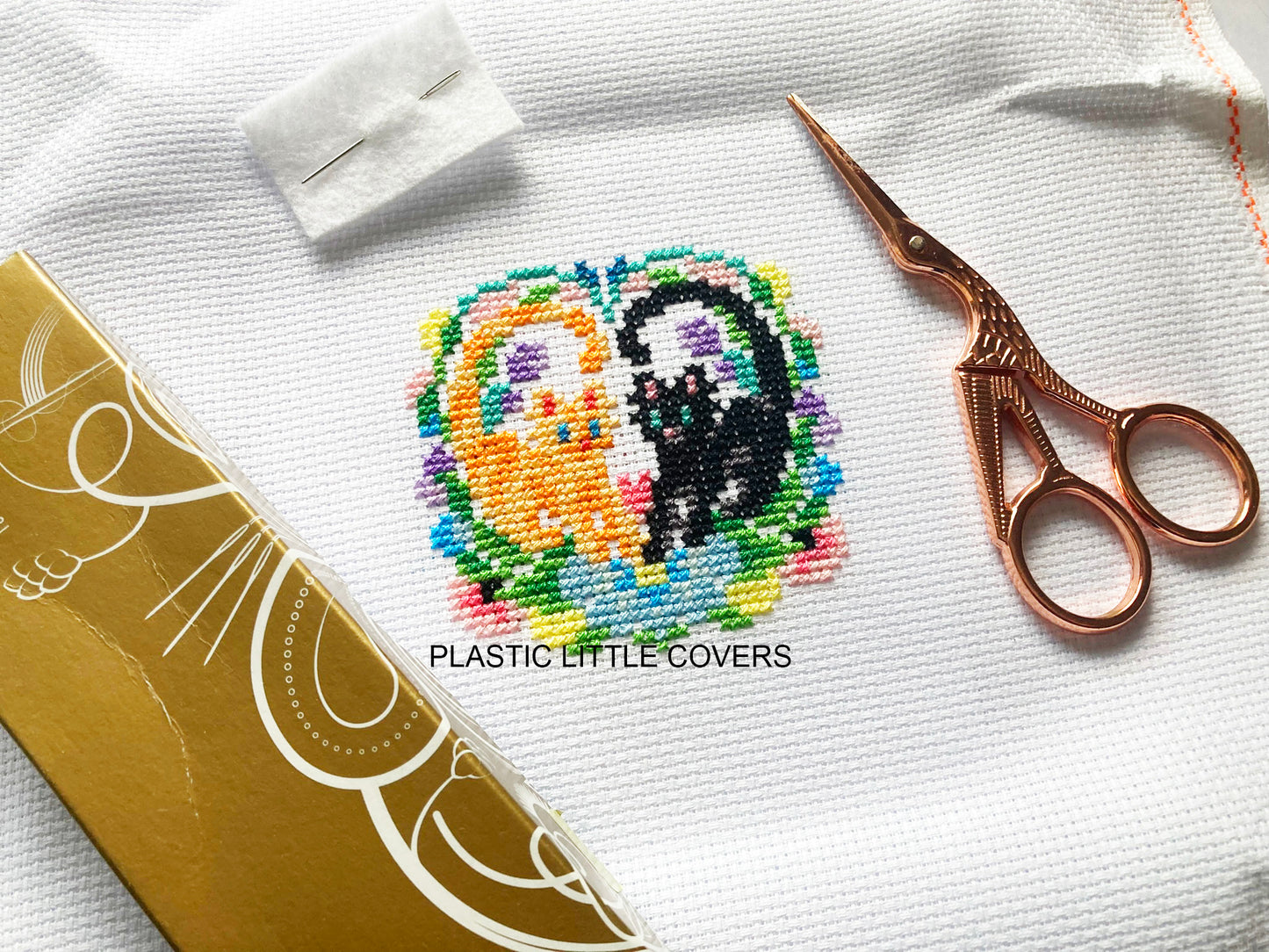 Cross Stitch Kit - Love Cats