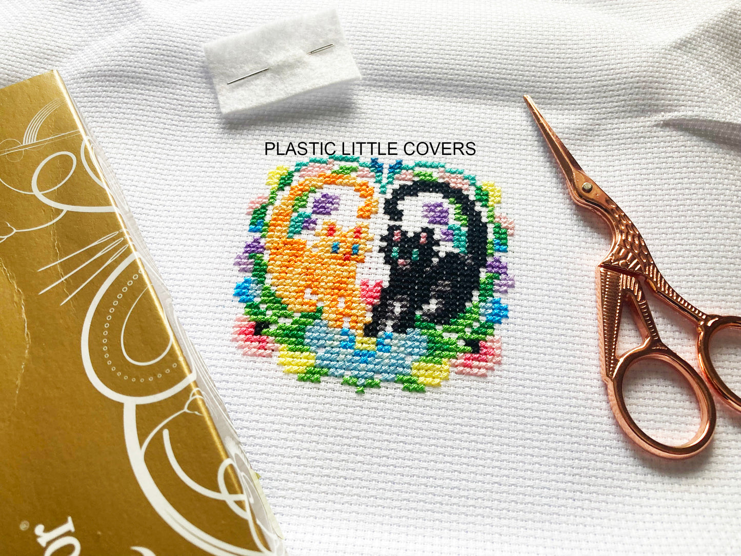 Cross Stitch Kit - Love Cats