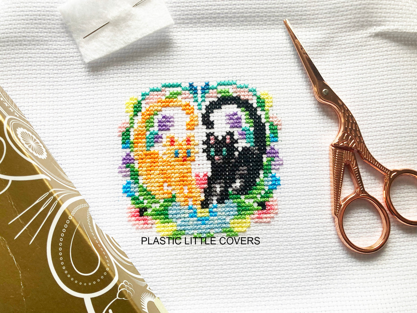 Cross Stitch Kit - Love Cats