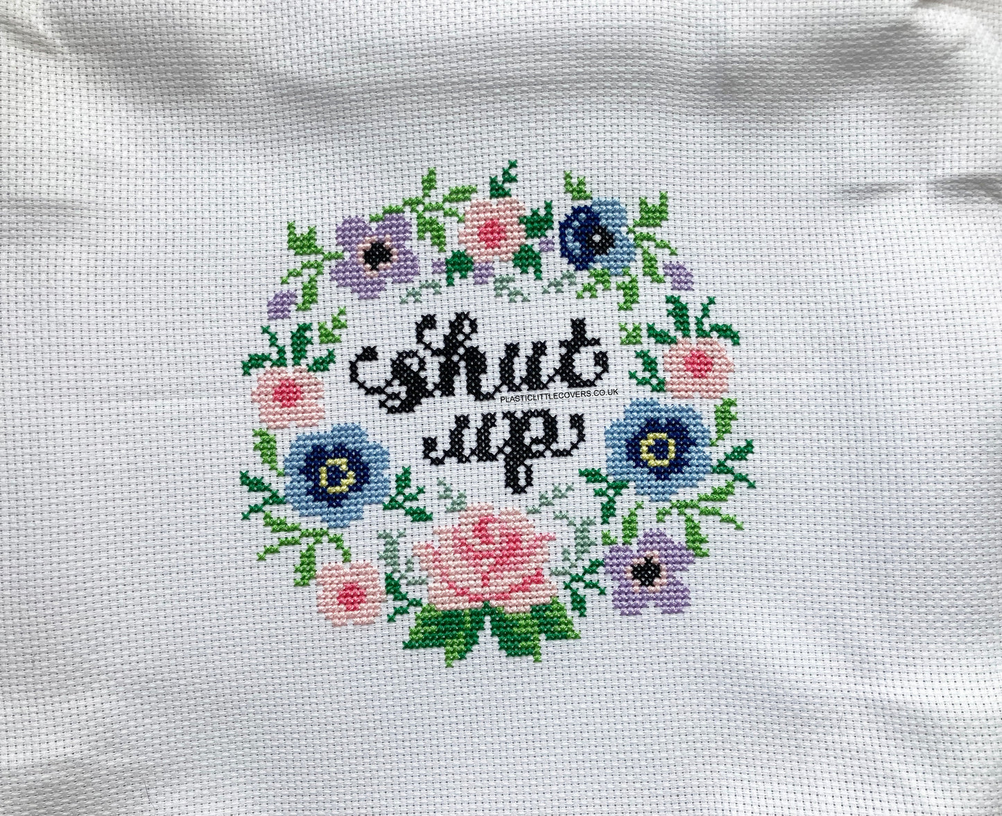SECONDS SALE Cross Stitch Kit - Shut Up