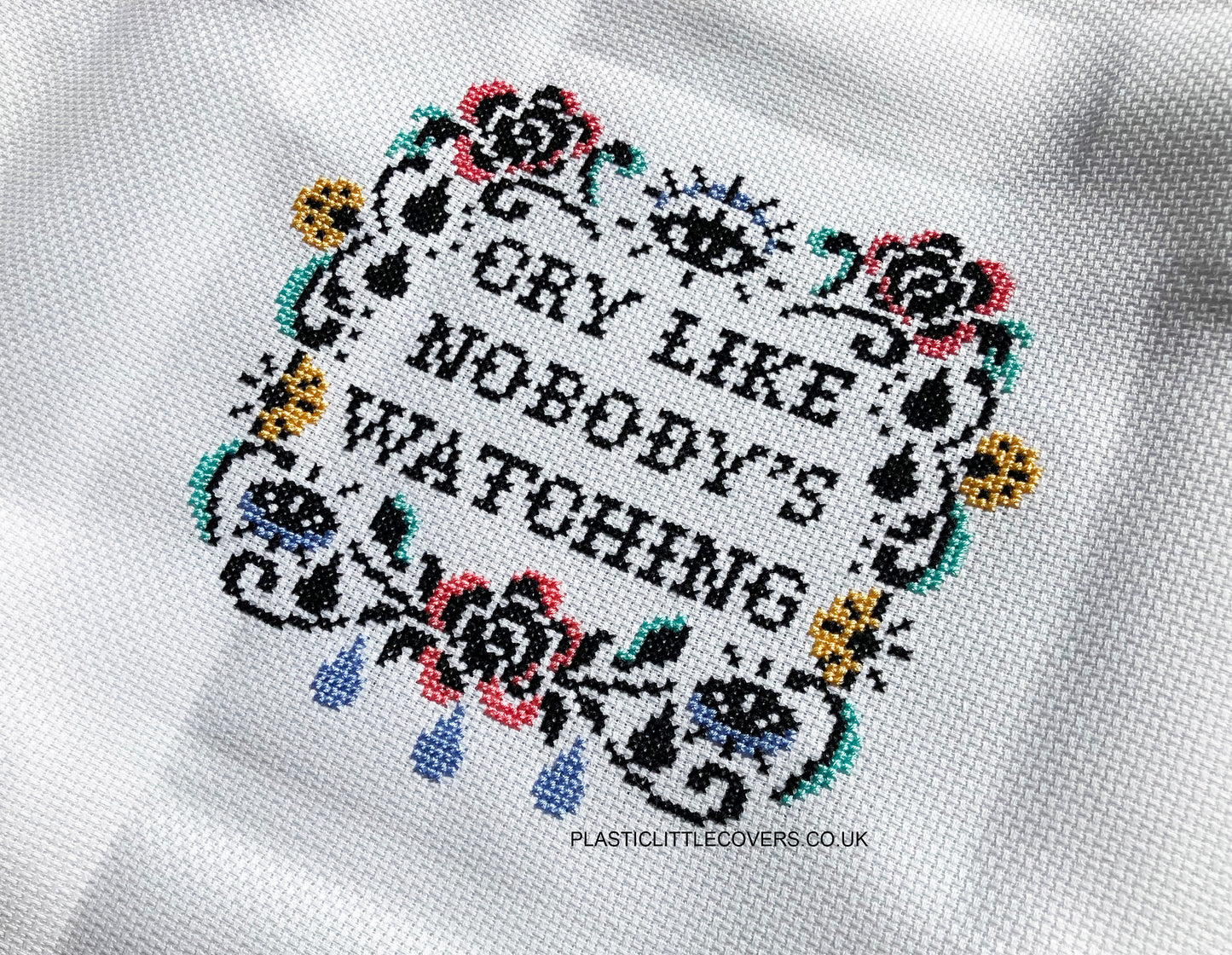 Cross Stitch Kit - Cry Like Nobody's Watching