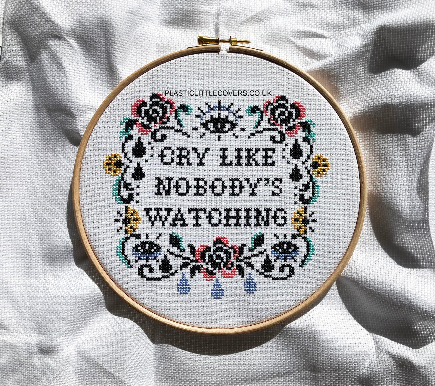 Cross Stitch Kit - Cry Like Nobody's Watching