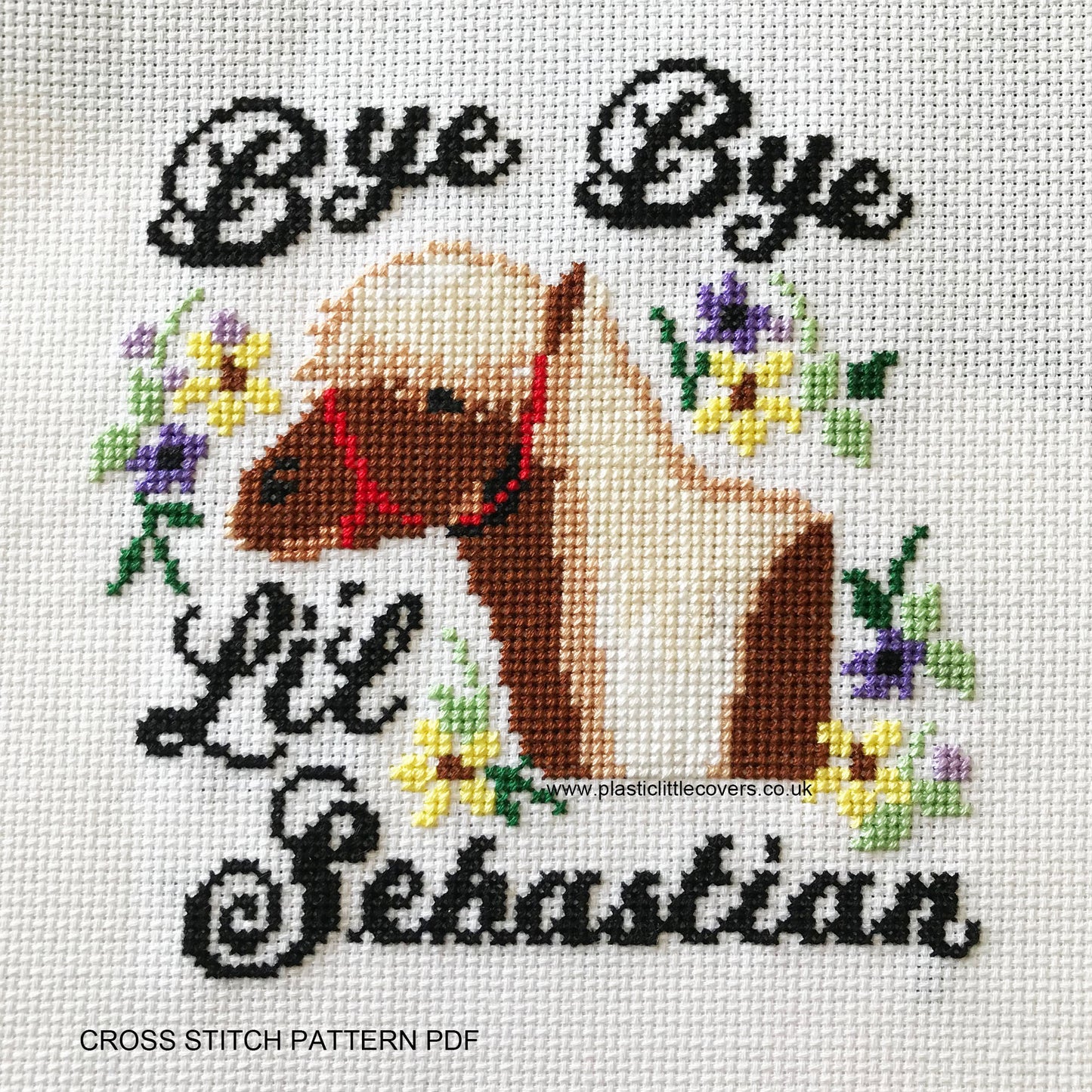 Bye Bye Li'l Sebsatian - Cross Stitch Pattern PDF.