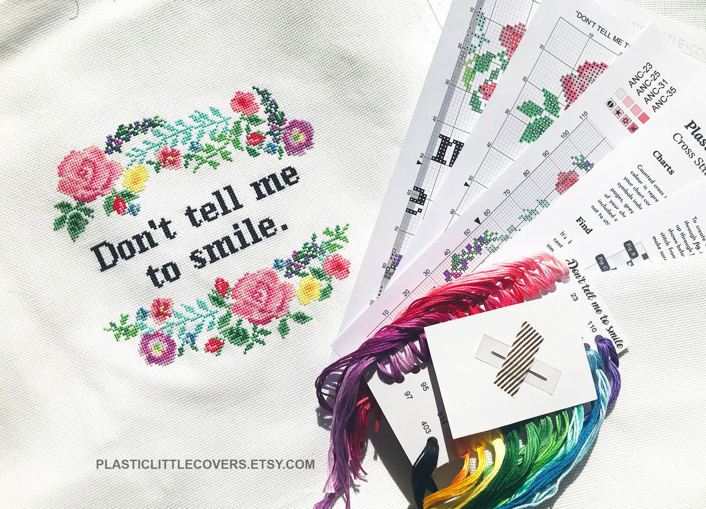 Cross Stitch Kit - Don't Tell Me To Smile