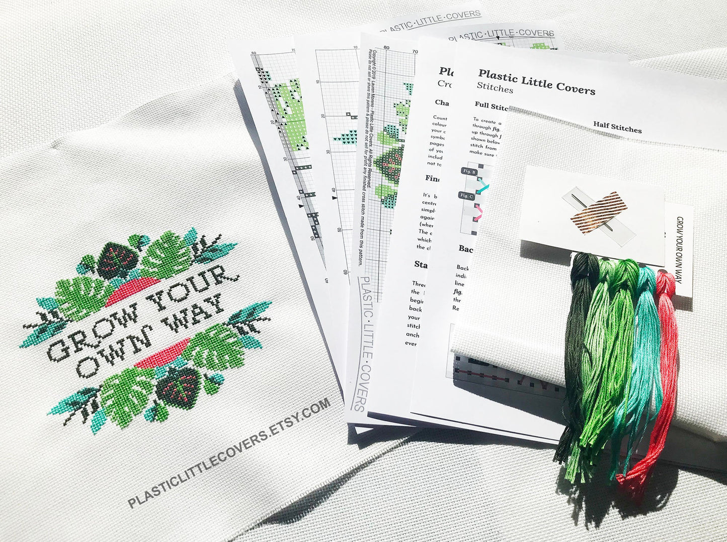 Cross Stitch Kit - Grow Your Own Way.