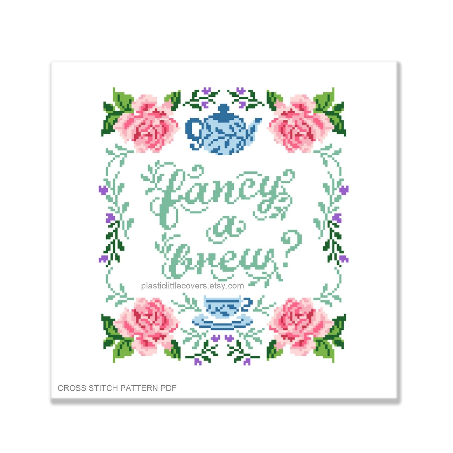 Fancy a brew? - Cross Stitch Pattern PDF.