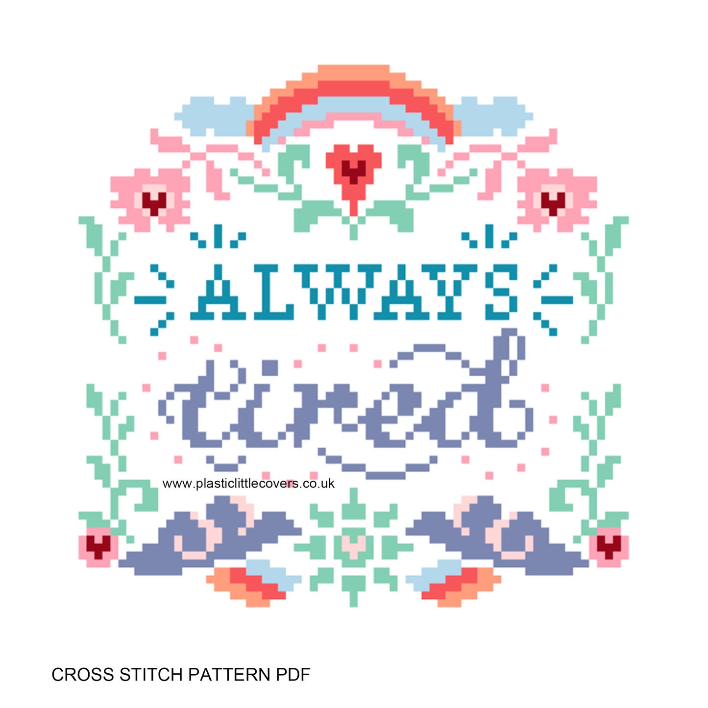 Always Tired - Cross Stitch Pattern PDF.