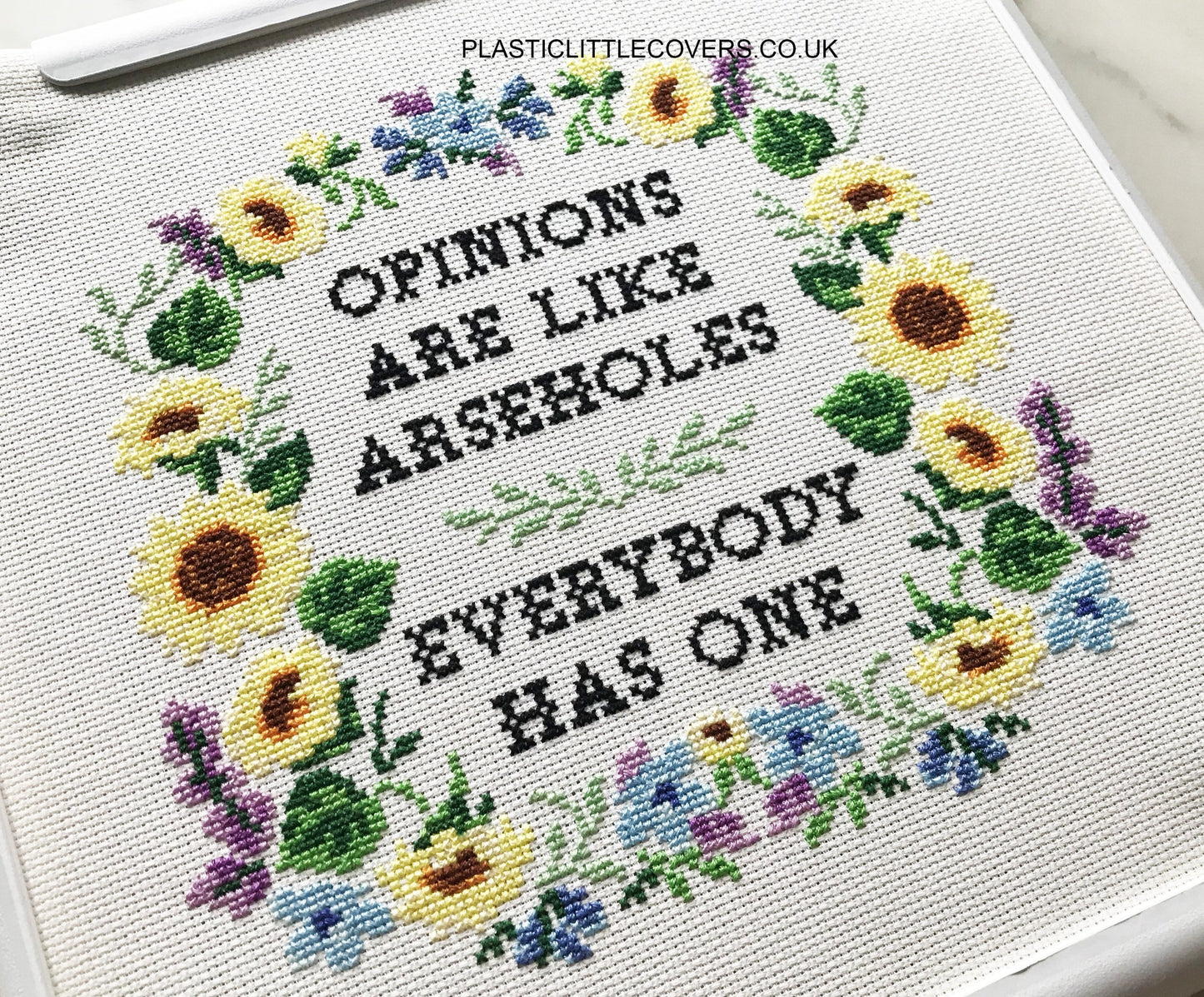 Opinions Are Like Arseholes - Cross Stitch Pattern PDF.