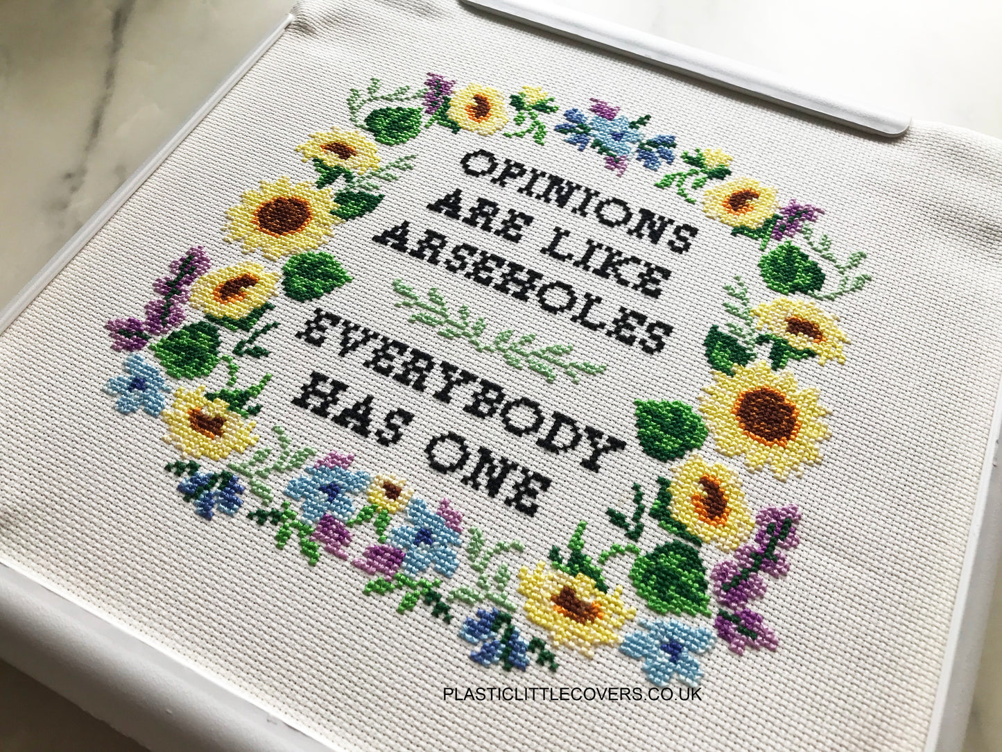 Opinions Are Like Arseholes - Cross Stitch Pattern PDF.