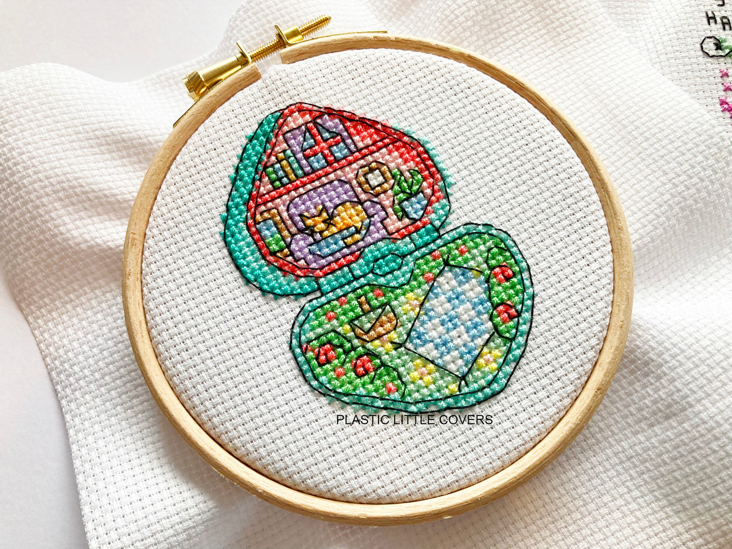 Pastel Pocket House - Cross Stitch Pattern PDF.