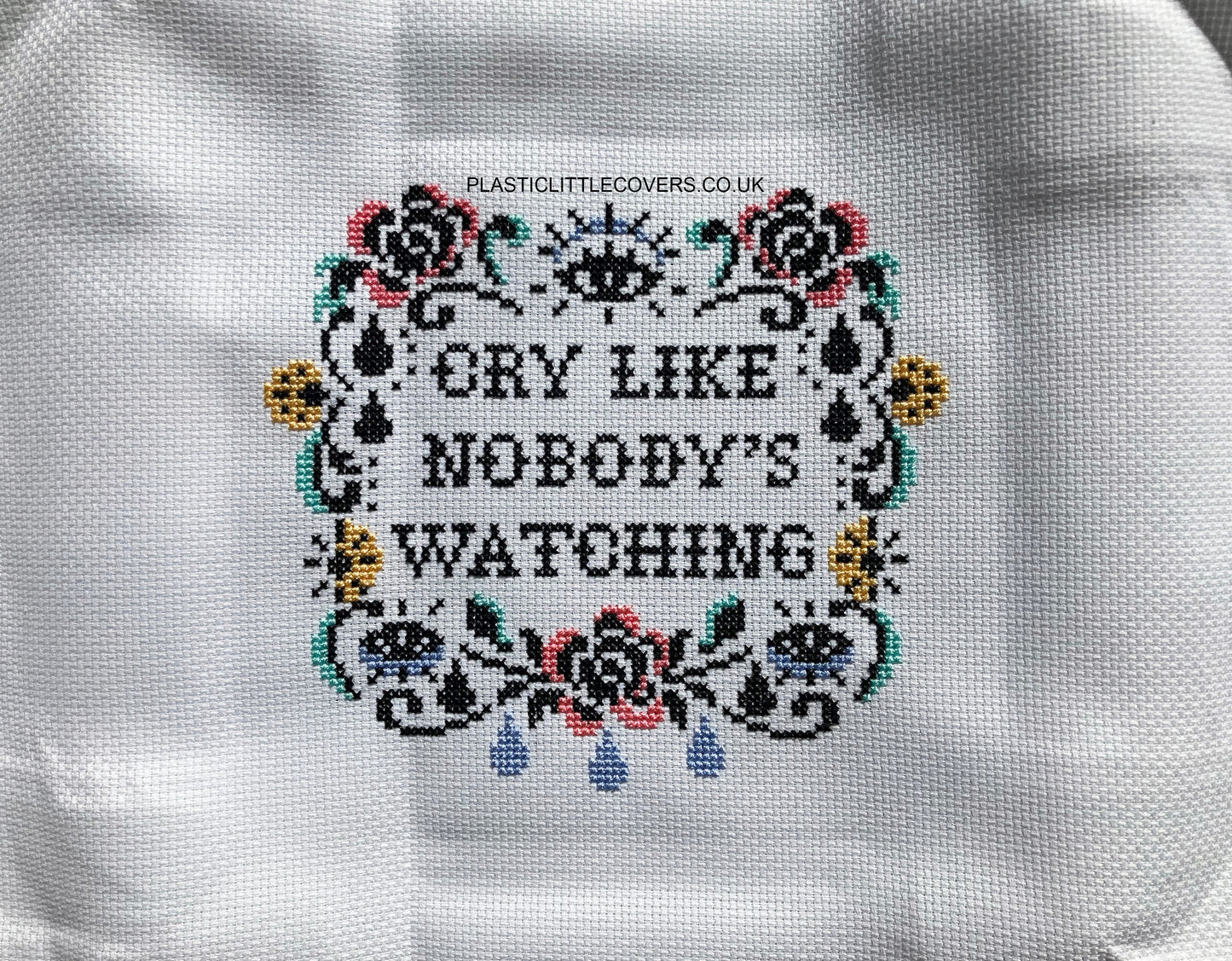 SECONDS SALE Cross Stitch Kit - Cry Like Nobody's Watching
