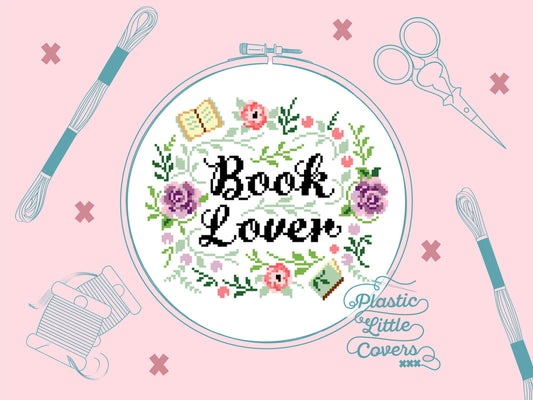 Book Lover - Cross Stitch Pattern PDF.