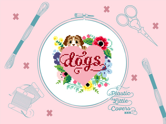 Dogs - Cross Stitch Pattern PDF.