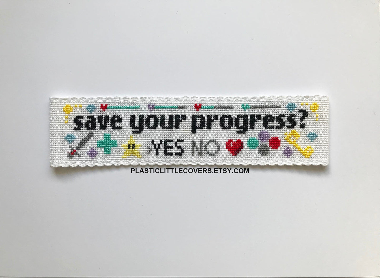 SECONDS SALE Cross Stitch Bookmark Kit - Save Your Progress?