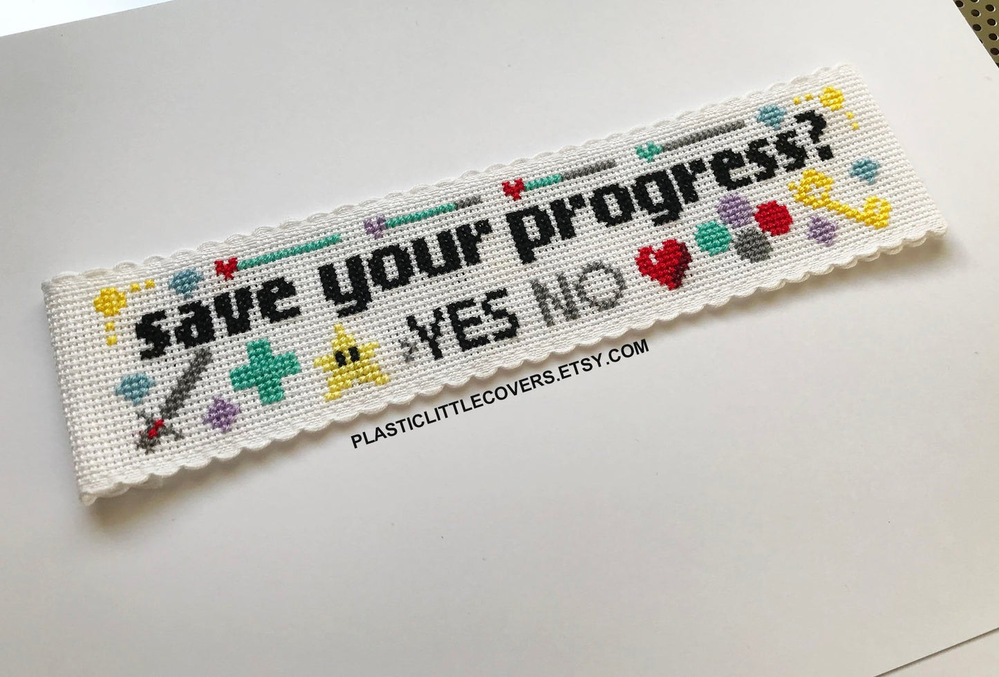 SECONDS SALE Cross Stitch Bookmark Kit - Save Your Progress?