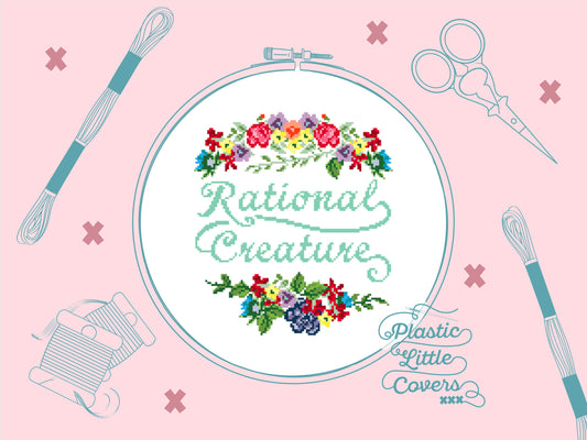 Rational Creature - Cross Stitch Pattern PDF.