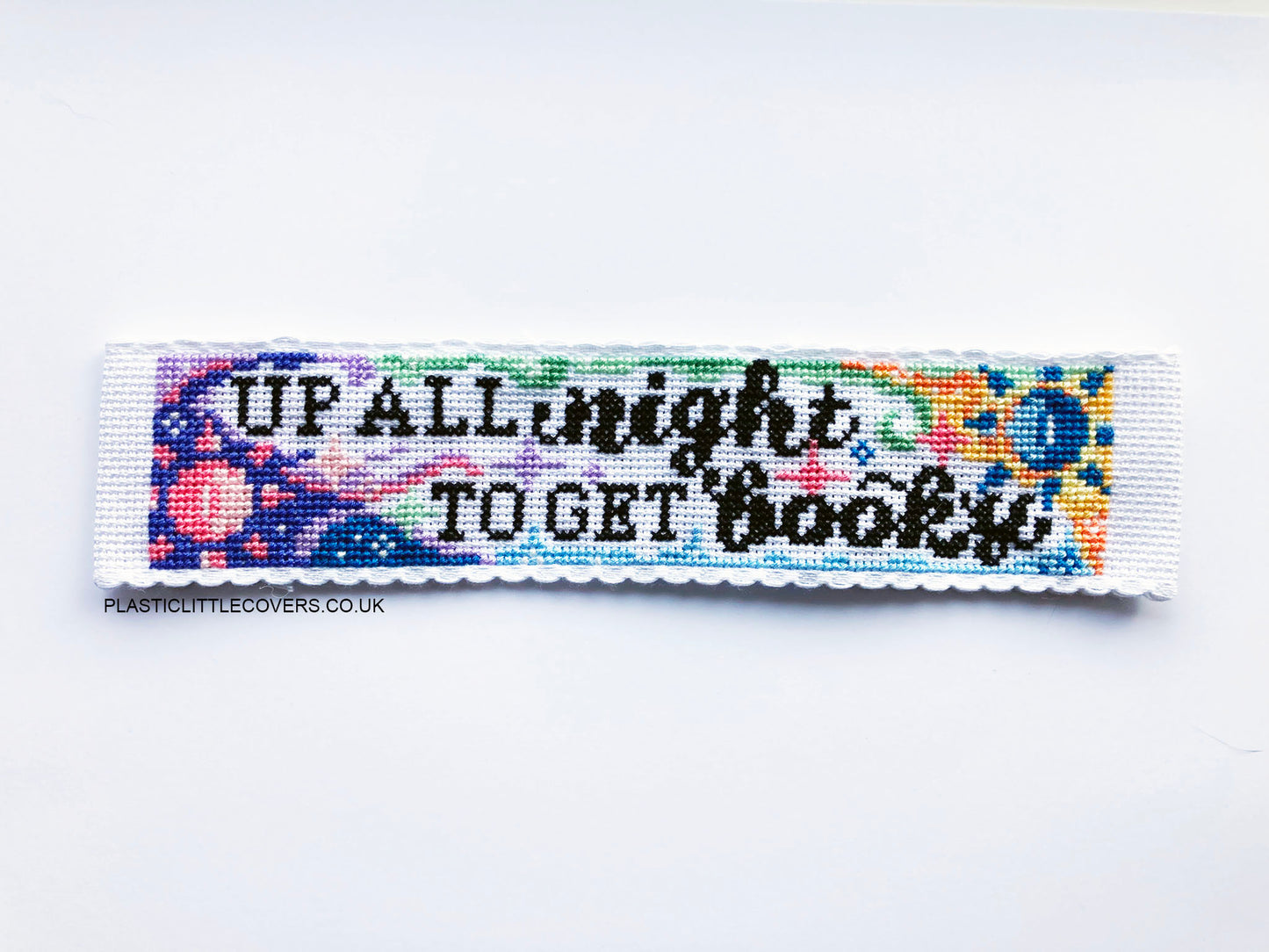 Cross Stitch Bookmark Kit - Up All Night To Get Booky
