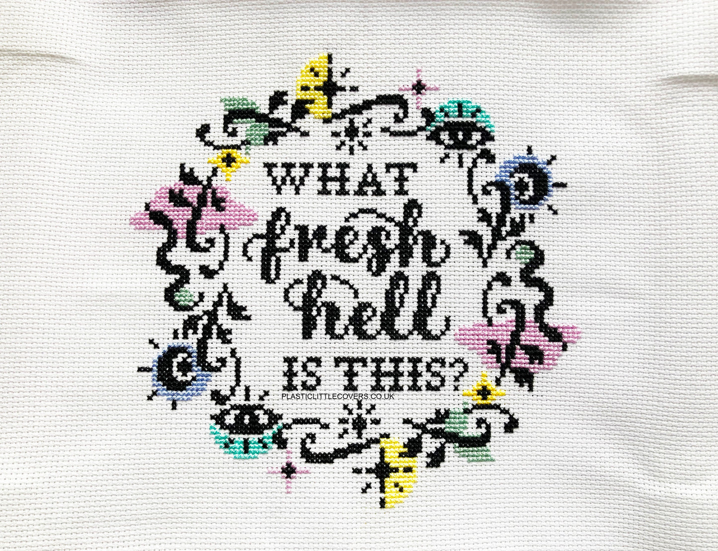 SECONDS SALE Cross Stitch Kit - What Fresh Hell Is This?