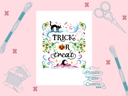Trick or Treat - Cross Stitch Pattern PDF.