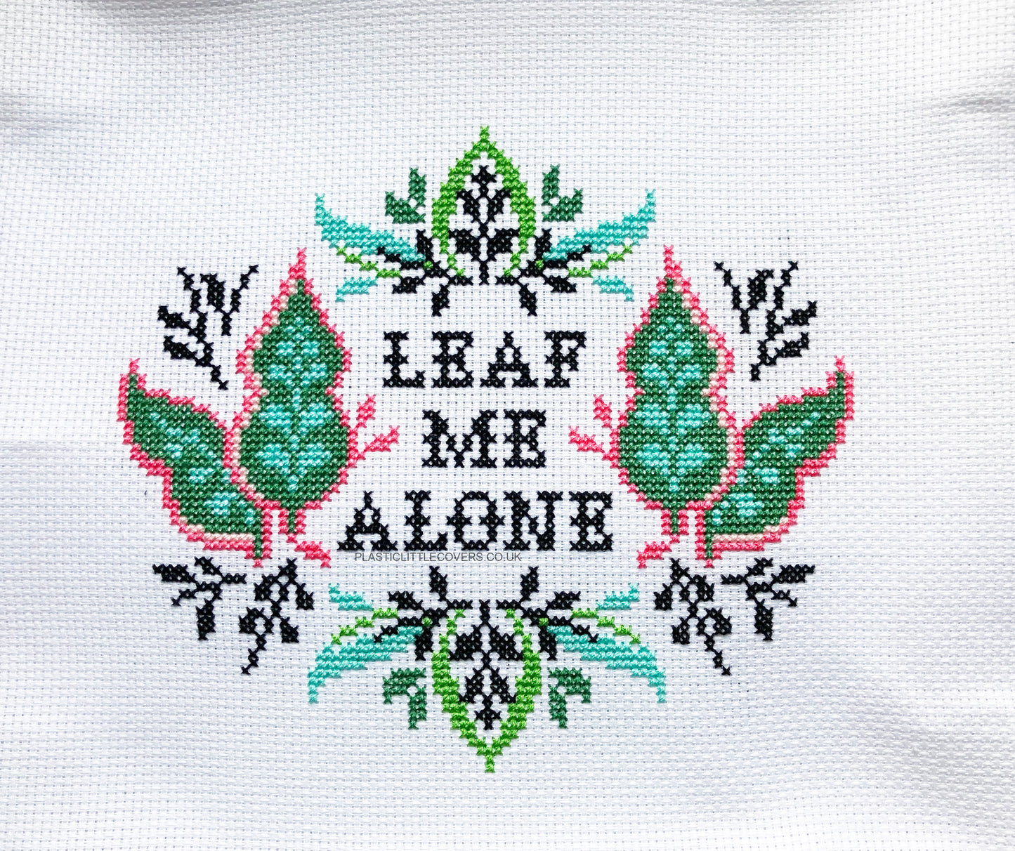 Leaf Me Alone - Cross Stitch Pattern PDF.