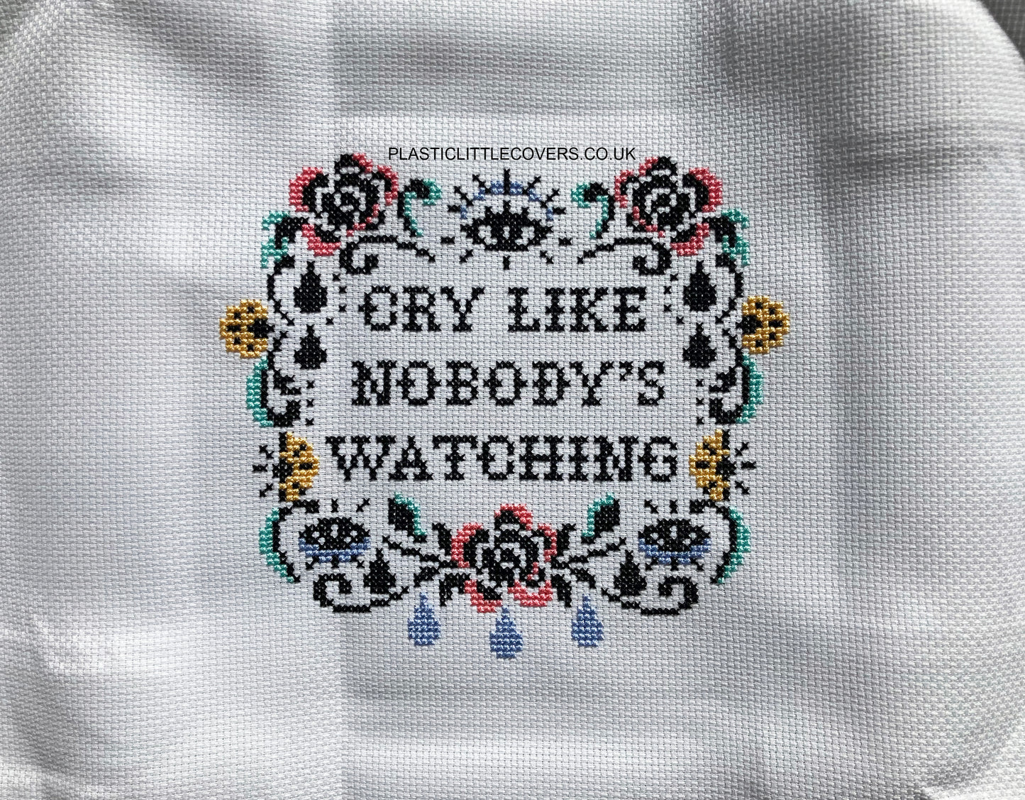 Cross Stitch Kit - Cry Like Nobody's Watching