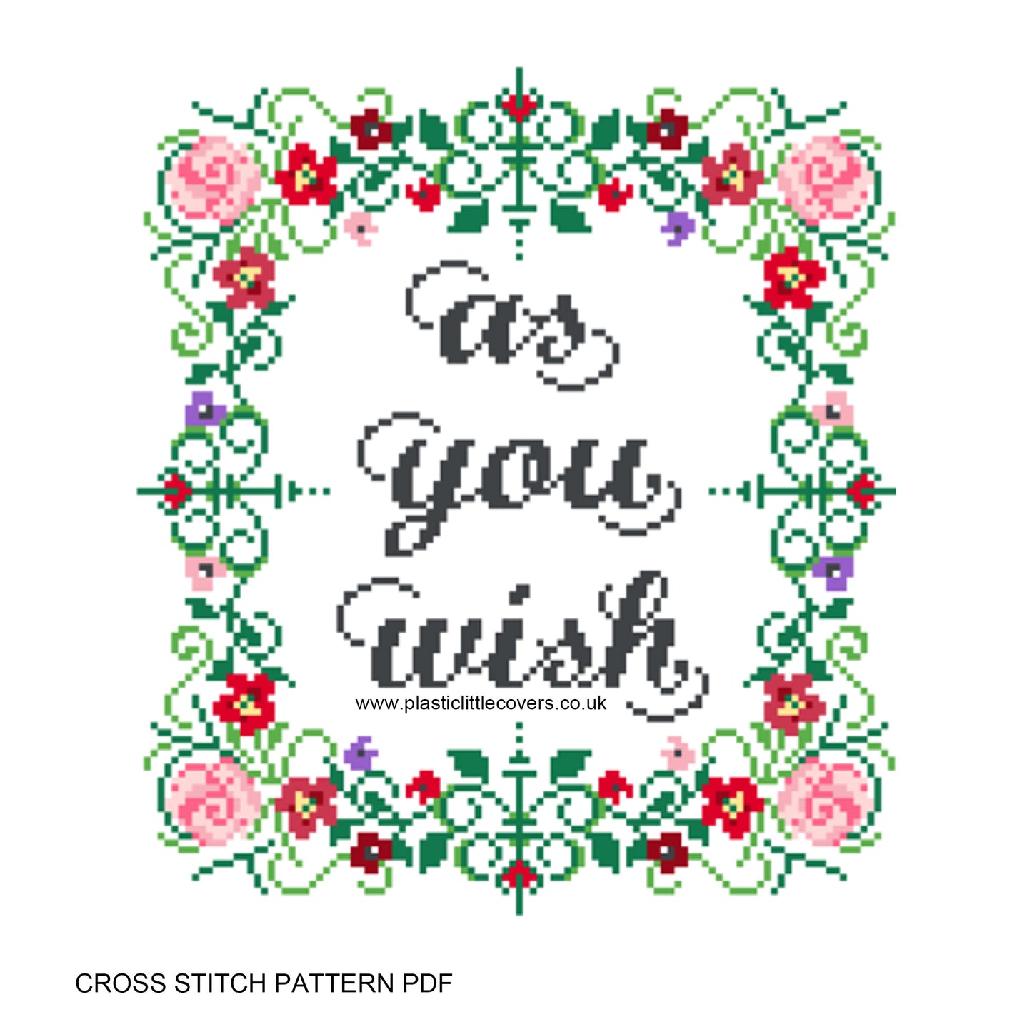As You Wish - Cross Stitch Pattern PDF.