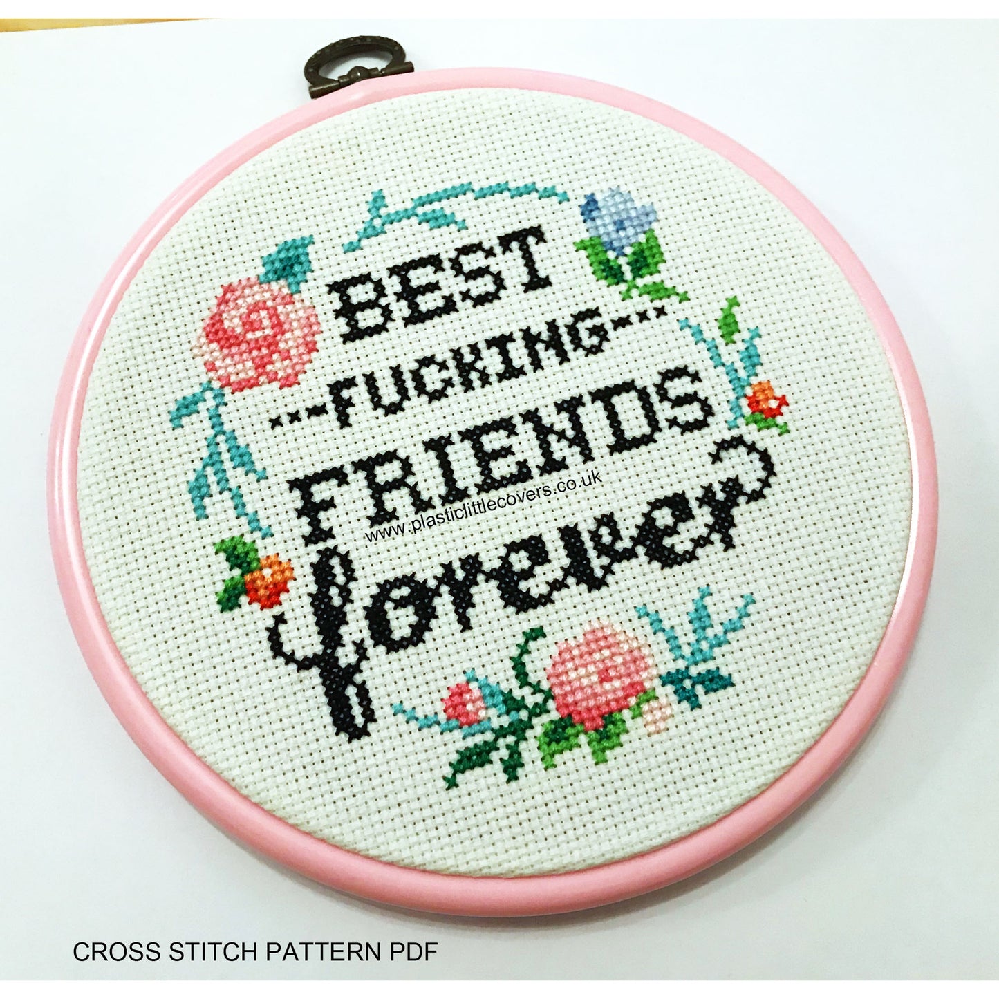 Best Fucking Friends Forever - Cross Stitch Pattern PDF.
