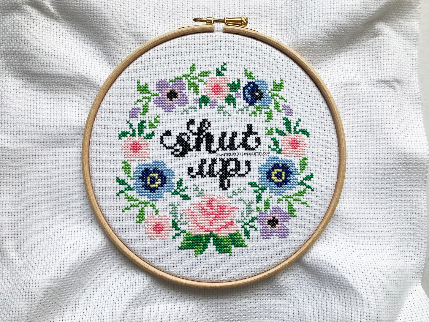 Cross Stitch Kit - Shut Up