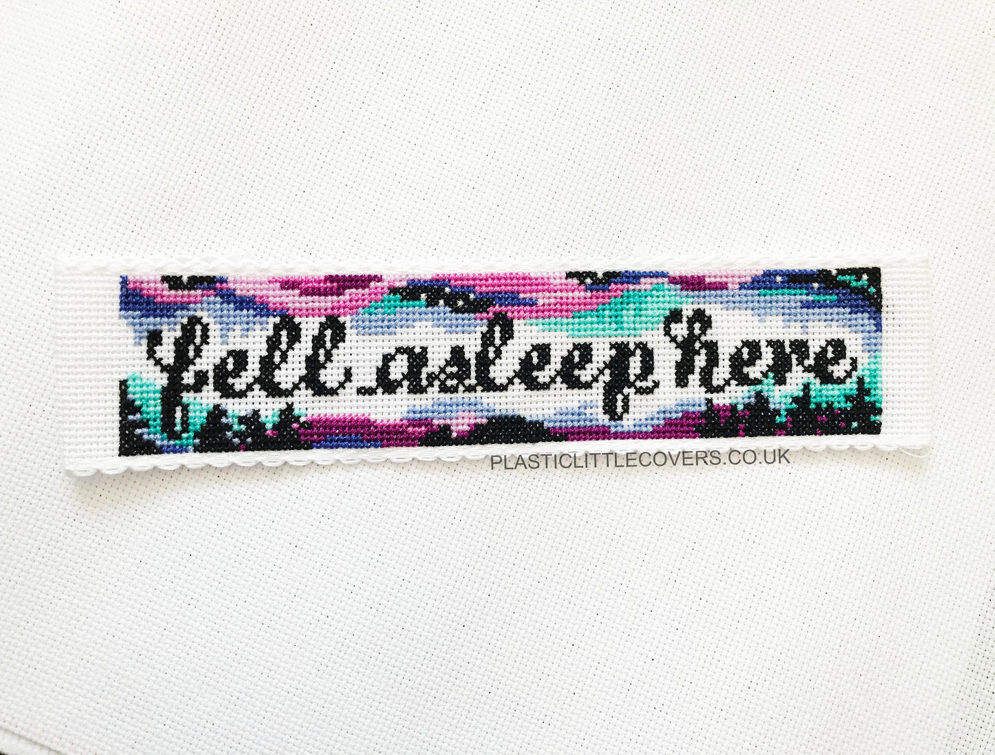 Cross Stitch Bookmark Kit - Fell Asleep Here
