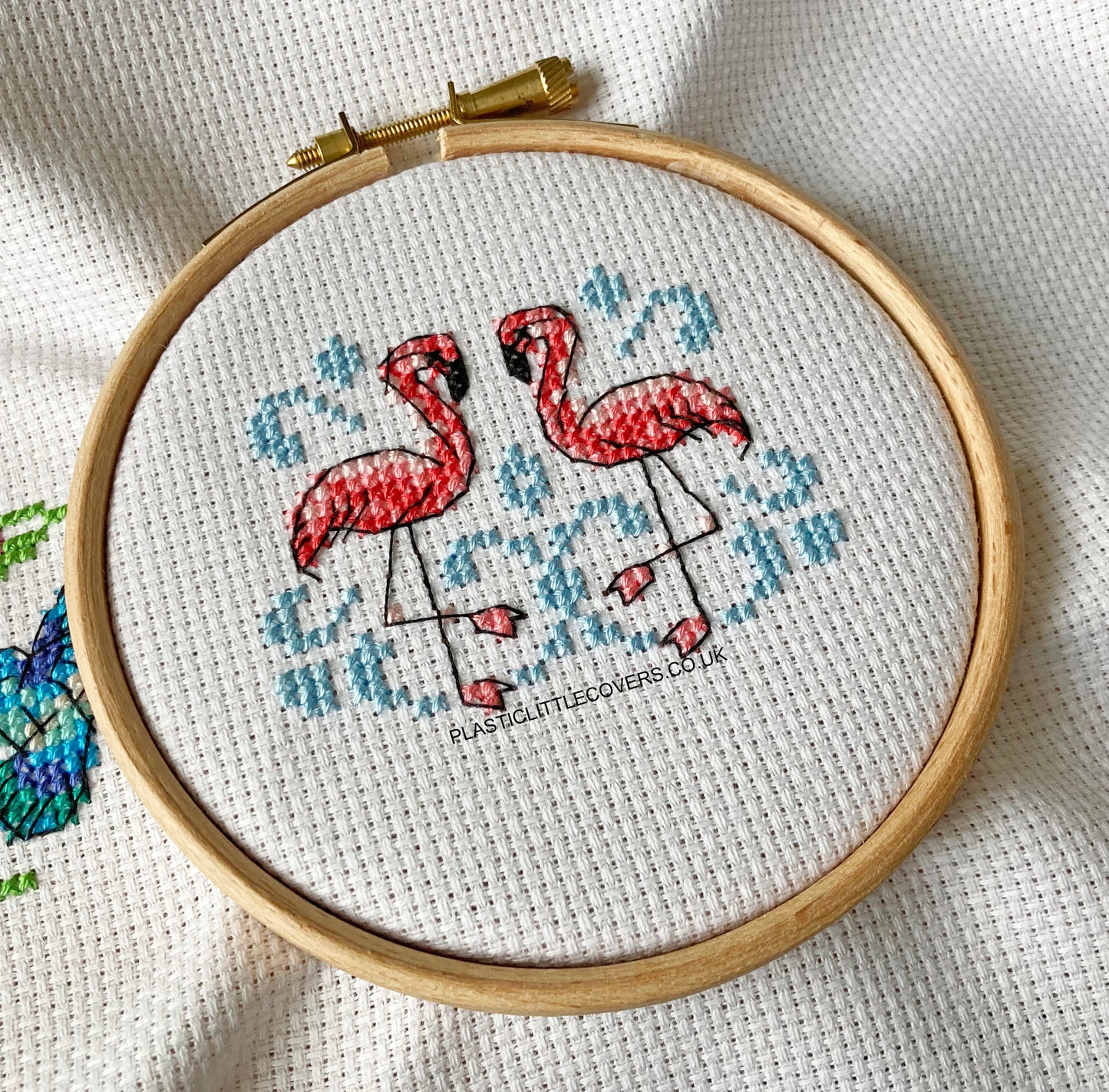 Flamingos - Cross Stitch Pattern PDF.