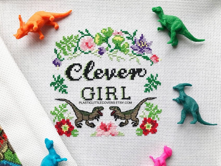 Clever Girl - Cross Stitch Pattern PDF.