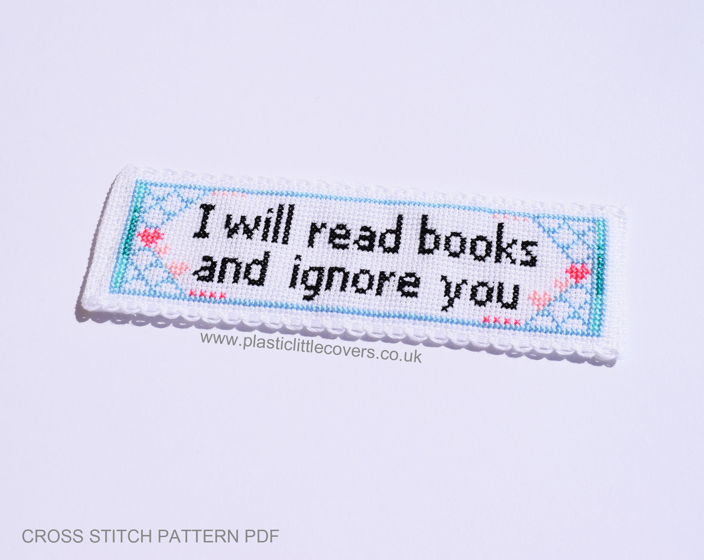 I Will Read Books and Ignore You - Bookmark Cross Stitch Pattern PDF.