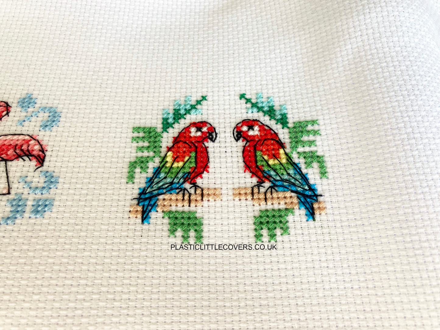Parrots - Scarlet Macaws - Cross Stitch Pattern PDF.