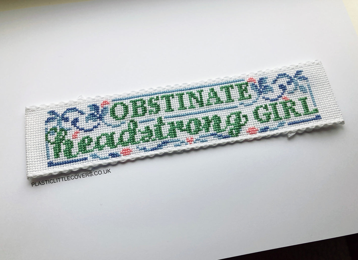 Obstinate Headstrong Girl - Bookmark Cross Stitch Pattern PDF.