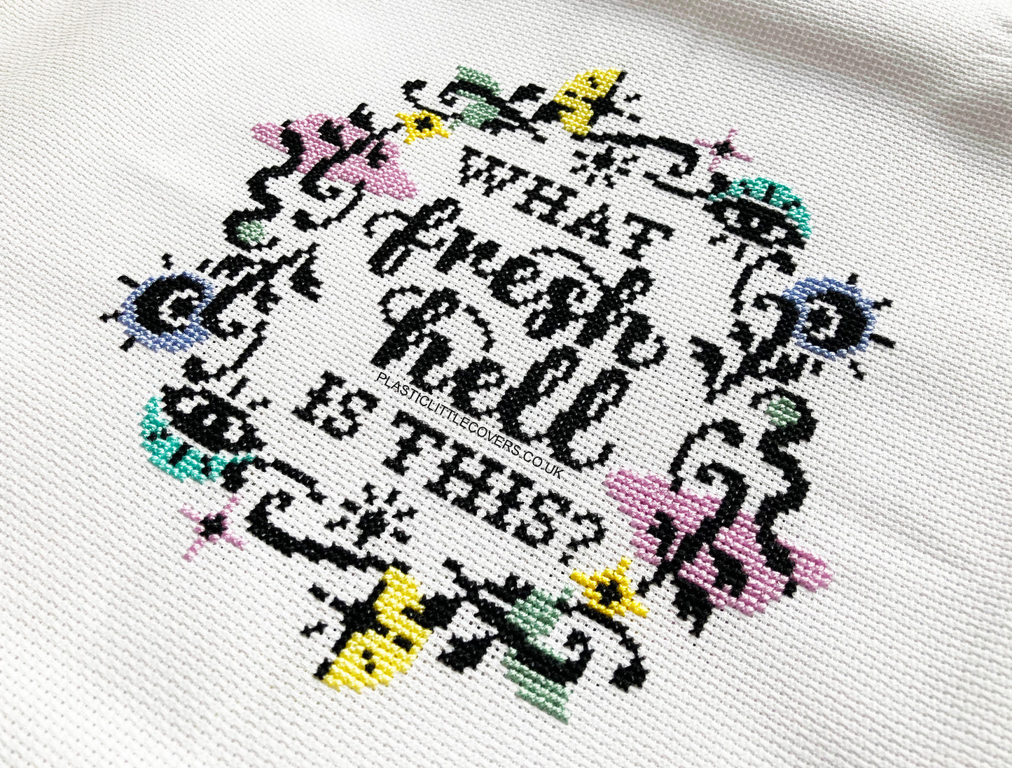 Cross Stitch Kit - What Fresh Hell Is This?
